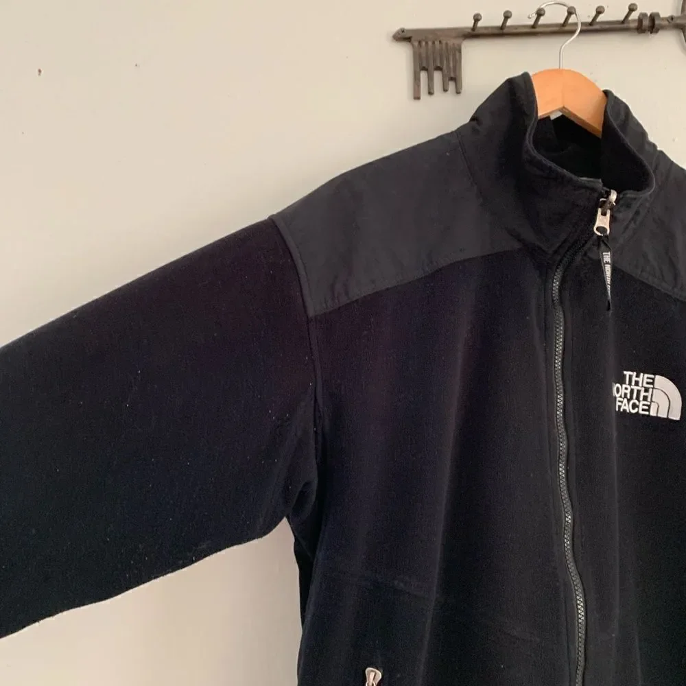 The North Face zip up men’s large black fleece Gore Windstopper